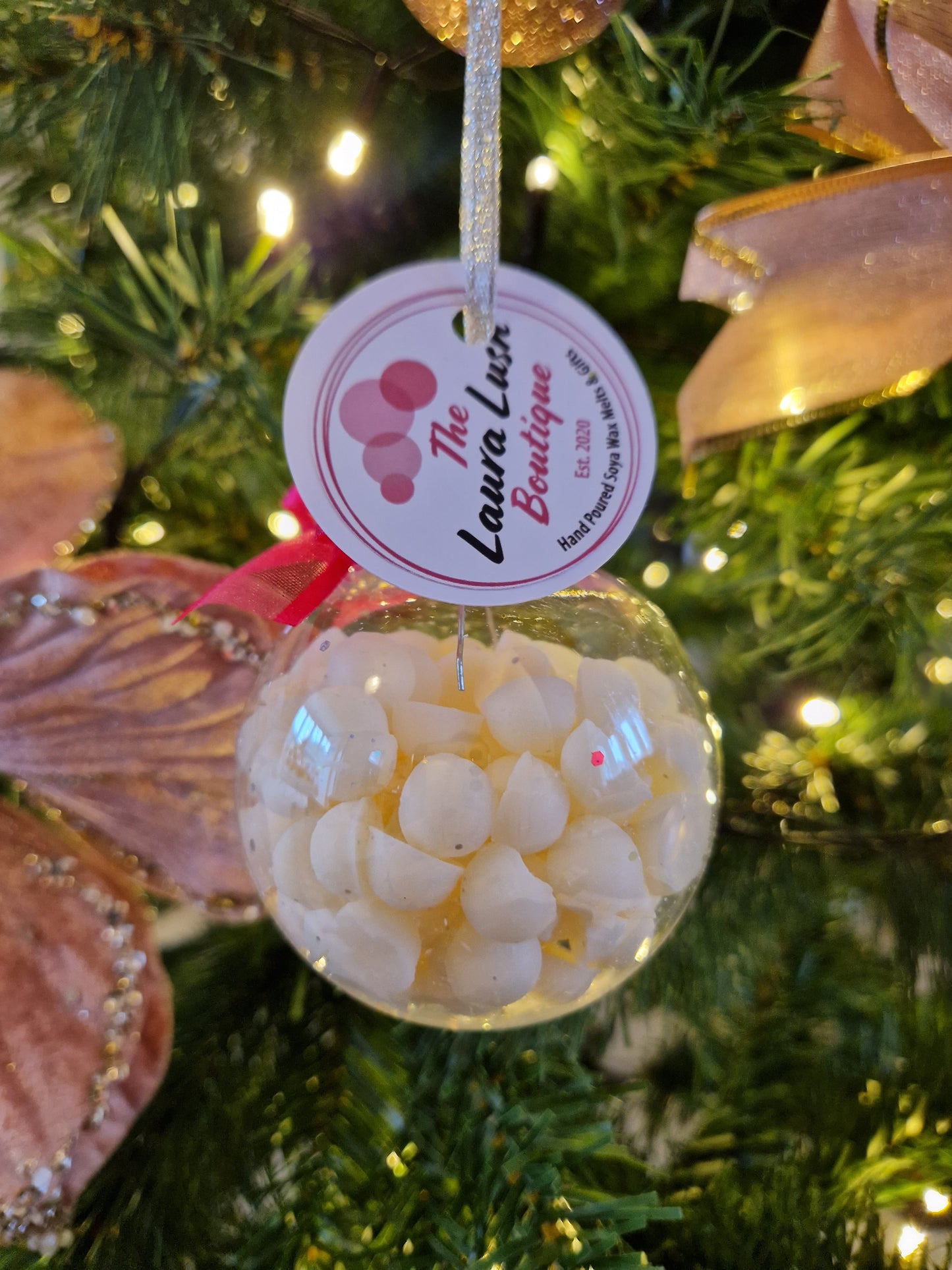 Candy Cane Little Lushie Bauble