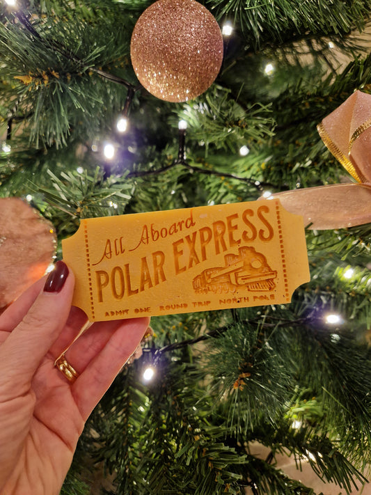 Candy Cane Polar Express Wax Melt Ticket