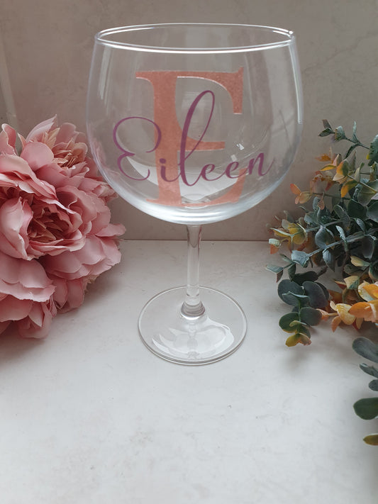 Personalised Gin Glass